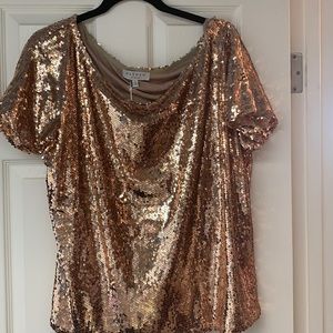 Sequin holiday top